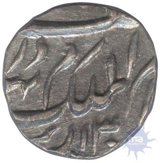 Silver One Eight  Rupee Coin of Mir Mehbub  Ali Khan of Hyderabad.