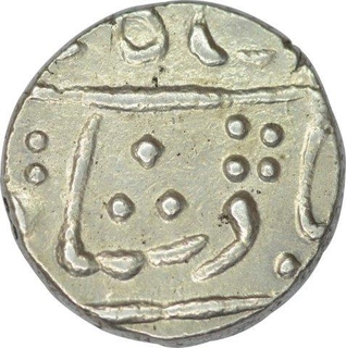 Silver Rupee Coin of Shah Alam II of Indore of Chandore Mint.