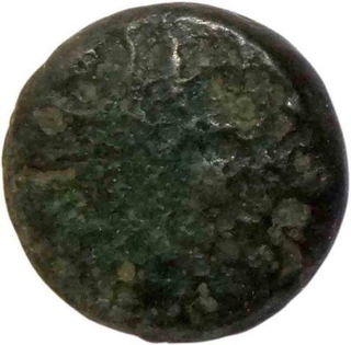 Copper Coin of Satkarni I of Satavahana Dynasty.