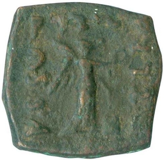 Squire Copper Coin of Menander I of Indo Greek.