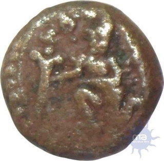 Copper Coin of Krishnadevaraya of Vijayanagara Empire.