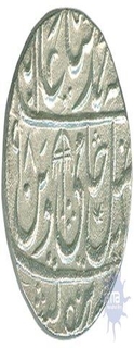 Silver One Rupee Coin of Shah Alam II of Shahjahanabad Dar ul Khilafat Mint.