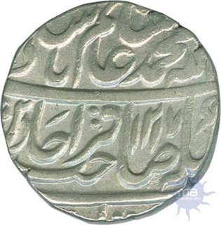 Silver One Rupee coin of Qita Bareili mint of Bengal Presidency.