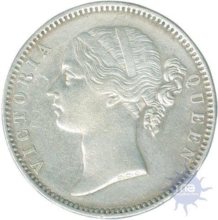 Silver One  Rupee Coin of Victoria Queen of Madras Mint of 1840.