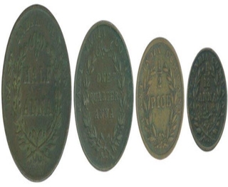 Copper Coins of  East Indian Company.