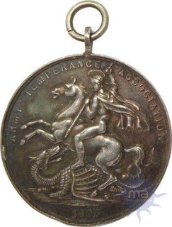 Army Temperance medal for staying sober of 1893.