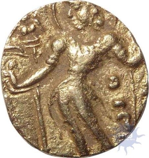 Gold Dinar Coin of Chandragupta of Gupta Dynasty.