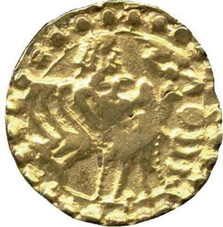 Extremely Rare Gold Stater Coin of Khadaga of Bengal Region.