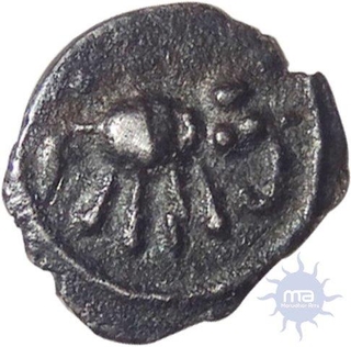 Silver Tara Coin of Devaraya II of Vijayanagara Empire.