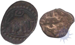 Copper Coins of Vijayanagara Empire.