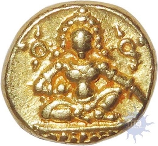 Gold Varaha Coin of Krishnadevaraya of Vijayanagara Empire.