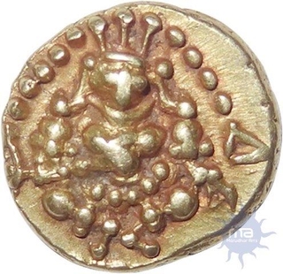 Gold Varaha Coin of Krishnadevaraya of Vijayanagara Empire.