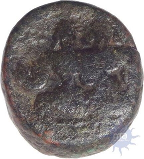 Copper Coin of Venkatapathiraya II of Vijayanagara Empire.