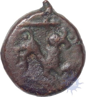 Copper Coin of Venkatapathiraya II of Vijayanagara Empire.