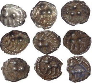 Silver Tara Coin of Narasimha Saluva of Vijayanagara Empire.