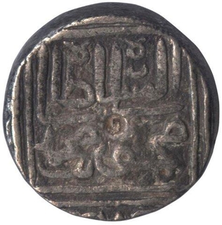 Silver Tanka Coin of Nasir al din Mahmud Shah I of Muhammadabad Mint of Gujarat Sultanate.