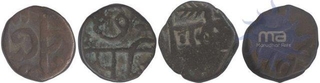 Copper paisa of Raghoji of Satara Mint of Maratha Kingdom.