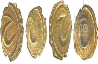 Gold Fanams of Tippu Sultan of Farrukhi Mint of Mysore Kingdom