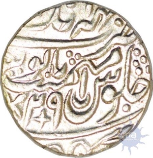 Silver Rupee of Bharatpur State in the name of  Shah Alam II of Maheindrapur mint.