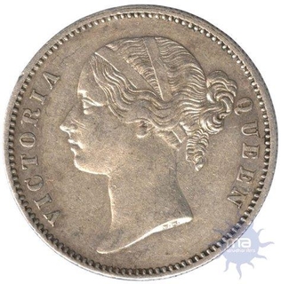 Silver Rupee of Victoria Queen of Calcutta Mint of 1840.