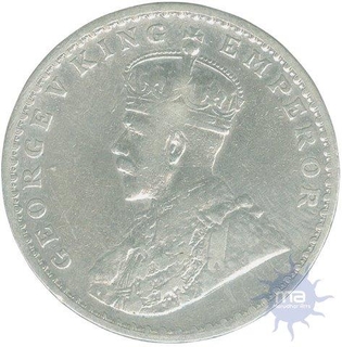 Silver Rupee of King George V of Calcutta Mint of 1911.