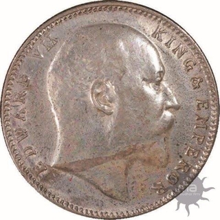 Error Silver Rupee of King Edward VII.