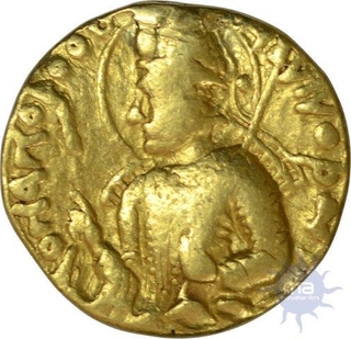 Rare Gold Dinar of Kushana Dynasty of Huvishka of Arodxo Type.