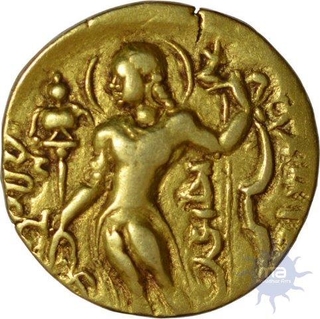 Gold Dinar of Gupta Dynasty of chandragupta II.