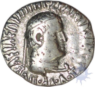 Silver Drachma of Indo-Greek of Apollpdotus.