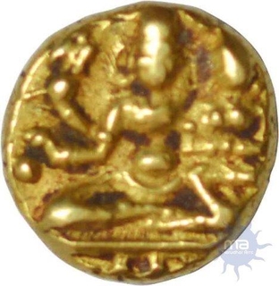 Half Gold Varaha of Vijayanagara Empire of Harihara II.