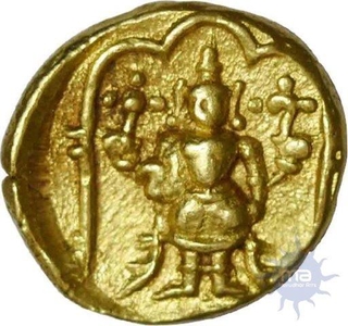 Gold Half Varaha of Vijayanagara Empire of Venkatapathiraya II.