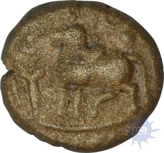 Copper kasu of Vijayanagara Empire of Thirumalaraya.