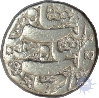 Silver Rupee of AH 1027 /13/ RY of Jahangir of Qandahar mint.