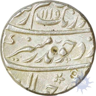 Silver Rupee of Aurangzeb Alamgir of Khujista Bunyad Mint of 1115 AD.