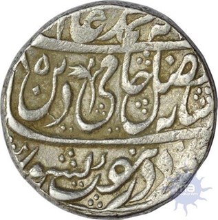 Silver Rupee of of Shah Alam II of Shahjahanabad mint OF AH 1185 /13 RY .