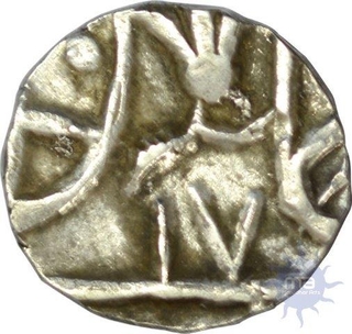 Silver Quarter Rupee of Gwalior of Lashkar Mint of RY 17.