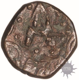 Copper  Paisa of Gopal Singh of Jhabua Mint.