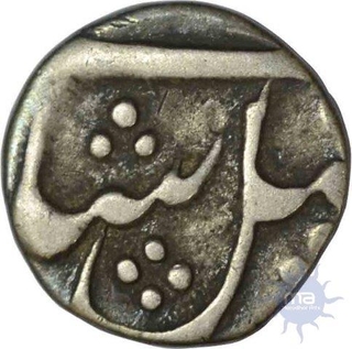 Silver Quarter Rupee of Bengal Presidency of Murshidabad Mint.