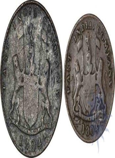 Set of Copper pices of Bombay Presidency of the year 1804.