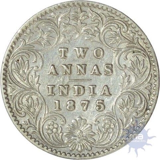 2 Annas of British India Coin of 1875