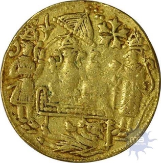 Temple Tokens of Ram Darbar of Gold Token.