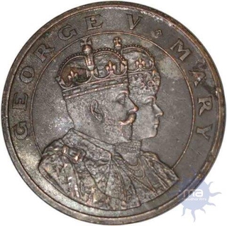 Copper medal of King George V & mary of 1919.