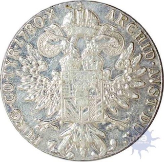 Silver Thaler Restrike Trade Coin of Austria of Maria Theresa of the year 1780.