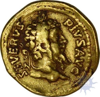 Gold Aureus of Roman Empire of Septimius Severus.