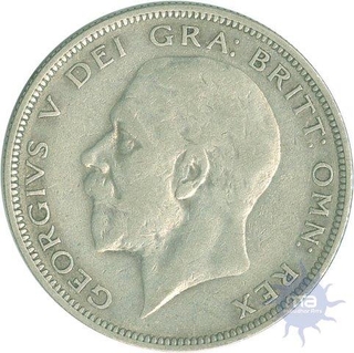  Silver ½ crown of  Georgivs V Dei  of United kingdom 