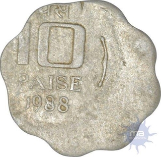 10 paisa of Error coin republic of india