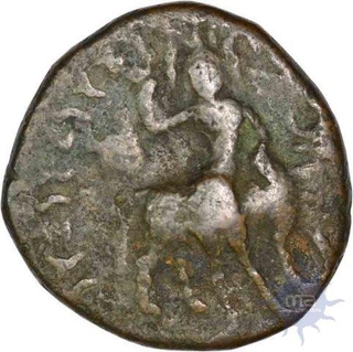 Copper drachma of Kushan Dynasty of Vima Kadphises.