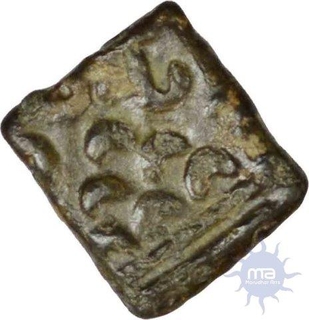 Square Copper Unit of Satavahana Dynasty of Satkarni I.