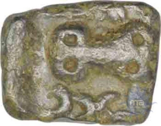 Copper Unit of Satavahana Dynasty of Satakarani I of Nashik Region.