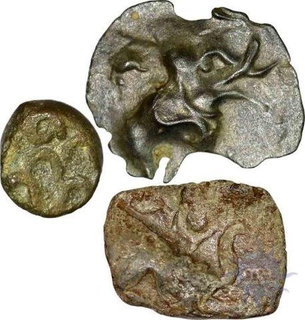 Mixed lot of Copper Coins of Satavahana Dynasty of Satakarni I.